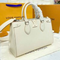Louis Vuitton LV Women Grenelle Tote MM Bag Galet Gray Epi Grained Cowhide Leather