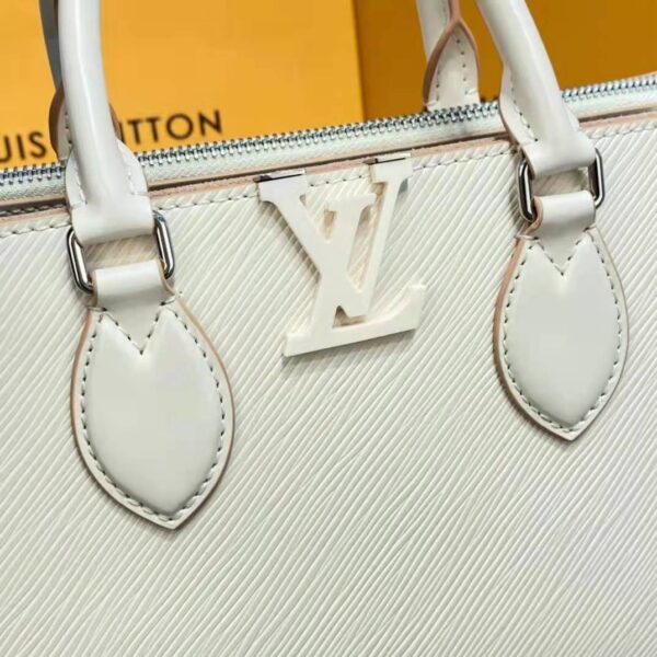 Louis Vuitton LV Women Grenelle Tote MM Bag Galet Gray Epi Grained Cowhide Leather (11)