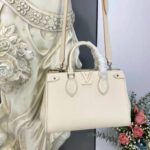 Louis Vuitton LV Women Grenelle Tote MM Bag Galet Gray Epi Grained Cowhide Leather - Image 4