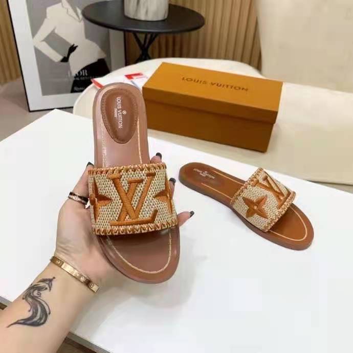 Louis Vuitton LV Isola Flat Mule COGNAC. Size 38.0