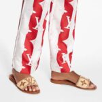 Louis Vuitton LV Women Lock It Flat Mule Cognac Brown Raffia Leather Outsole - immagine 11