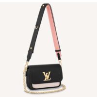 Louis Vuitton LV Women Lockme Tender Black Grained Calf Leather (1)