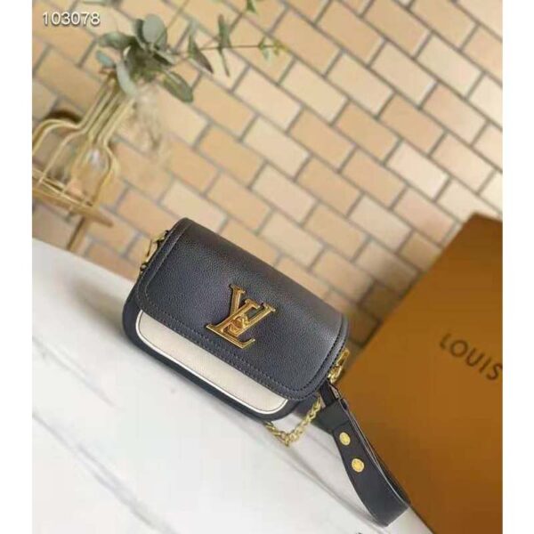 Louis Vuitton LV Women Lockme Tender Black Grained Calf Leather (3)