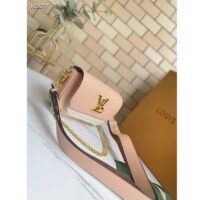 Louis Vuitton LV Women Lockme Tender Rosewater Pink Grained Calf Leather