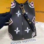 Louis Vuitton LV Women NéoNoé MM Bucket Bag Black Monogram Coated Canvas - Image 8