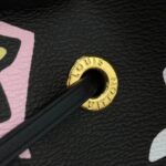 Louis Vuitton LV Women NéoNoé MM Bucket Bag Black Monogram Coated Canvas - Image 12