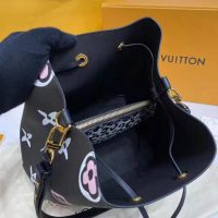 Louis Vuitton LV Women NéoNoé MM Bucket Bag Black Monogram Coated Canvas