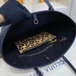 Louis Vuitton LV Women Neverfull MM Tote Bag Wild at Heart Black Embossed Supple Grained Cowhide – Image 9