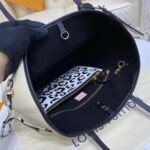 Louis Vuitton LV Women Neverfull MM Tote Bag Wild at Heart Cream Embossed Supple Grained Cowhide – Image 10