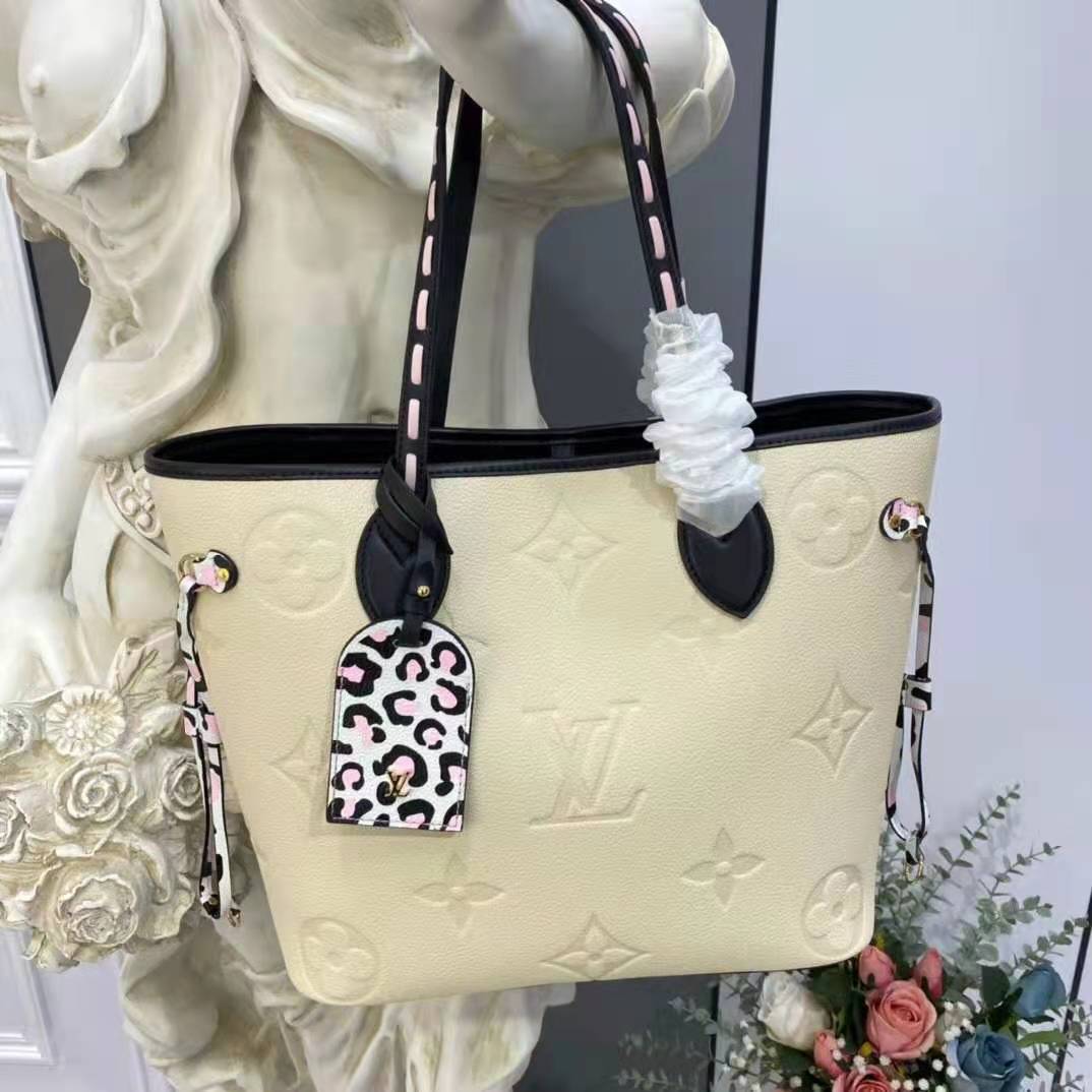 Louis Vuitton LV Neverfull WIld at heart new Cream ref.330469 - Joli Closet