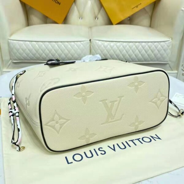 Louis Vuitton LV Women Neverfull MM Tote Bag Wild at Heart Cream Embossed Supple Grained Cowhide (5)