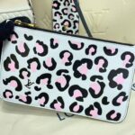Louis Vuitton LV Women Neverfull MM Tote Bag Wild at Heart Cream Embossed Supple Grained Cowhide – Image 11