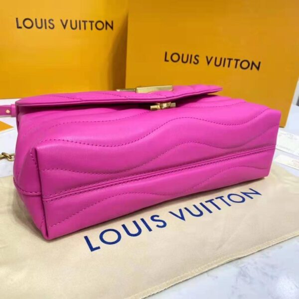 Louis Vuitton LV Women New Wave Chain Bag Handbag Agathe Pink Smooth Cowhide Leather (15)