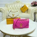 Louis Vuitton LV Women New Wave Chain Bag Handbag Agathe Pink Smooth Cowhide Leather - Image 12