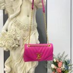 Louis Vuitton LV Women New Wave Chain Bag Handbag Agathe Pink Smooth Cowhide Leather - Image 2