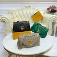 Louis Vuitton LV Women Chain Bag Handbag Emerald Green Smooth Cowhide Leather