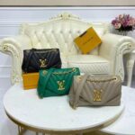 Louis Vuitton LV Women New Wave Chain Bag Handbag Emerald Green Smooth Cowhide Leather – Bild 12