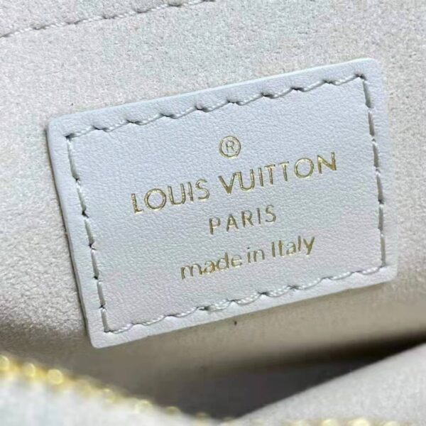 Louis Vuitton LV Women New Wave Chain Bag Handbag White Smooth Cowhide Leather (14)