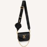 Louis Vuitton LV Donna New Wave Multi-Pochette Nero Pelle di vacchetta liscia