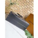 Louis Vuitton LV Women OnTheGo MM Black Beige Embossed Grained Cowhide Leather - Image 6