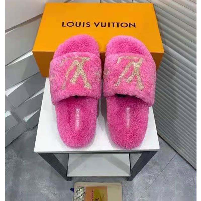 Louis Vuitton LV Twist MM shearling pink ref.725092 - Joli Closet