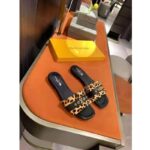 Louis Vuitton LV Women Revival Flat Mule Camel Brown Pony-Styled Calf Leather - Image 2