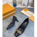 Louis Vuitton LV Women Rotary Pump LV Circle Black Calf Leather Outsole - Image 6