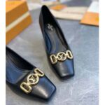 Louis Vuitton LV Women Rotary Pump LV Circle Black Calf Leather Outsole - Image 7