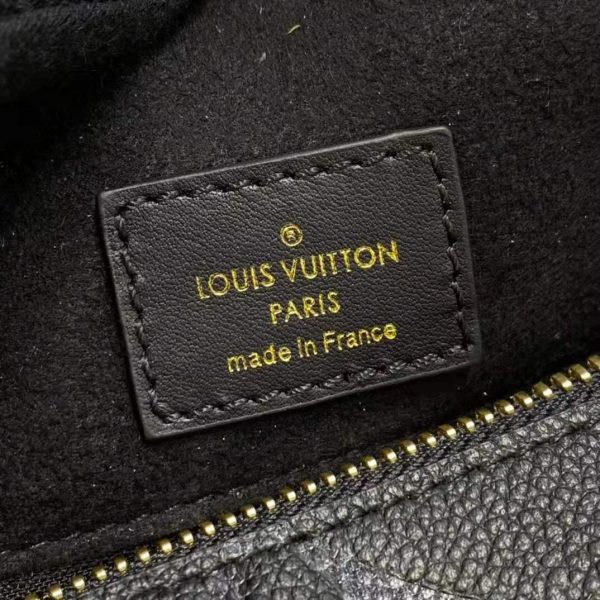Louis Vuitton LV Women Speedy Bandoulière 25 Handbag Black Embossed Supple Grained Cowhide (10)