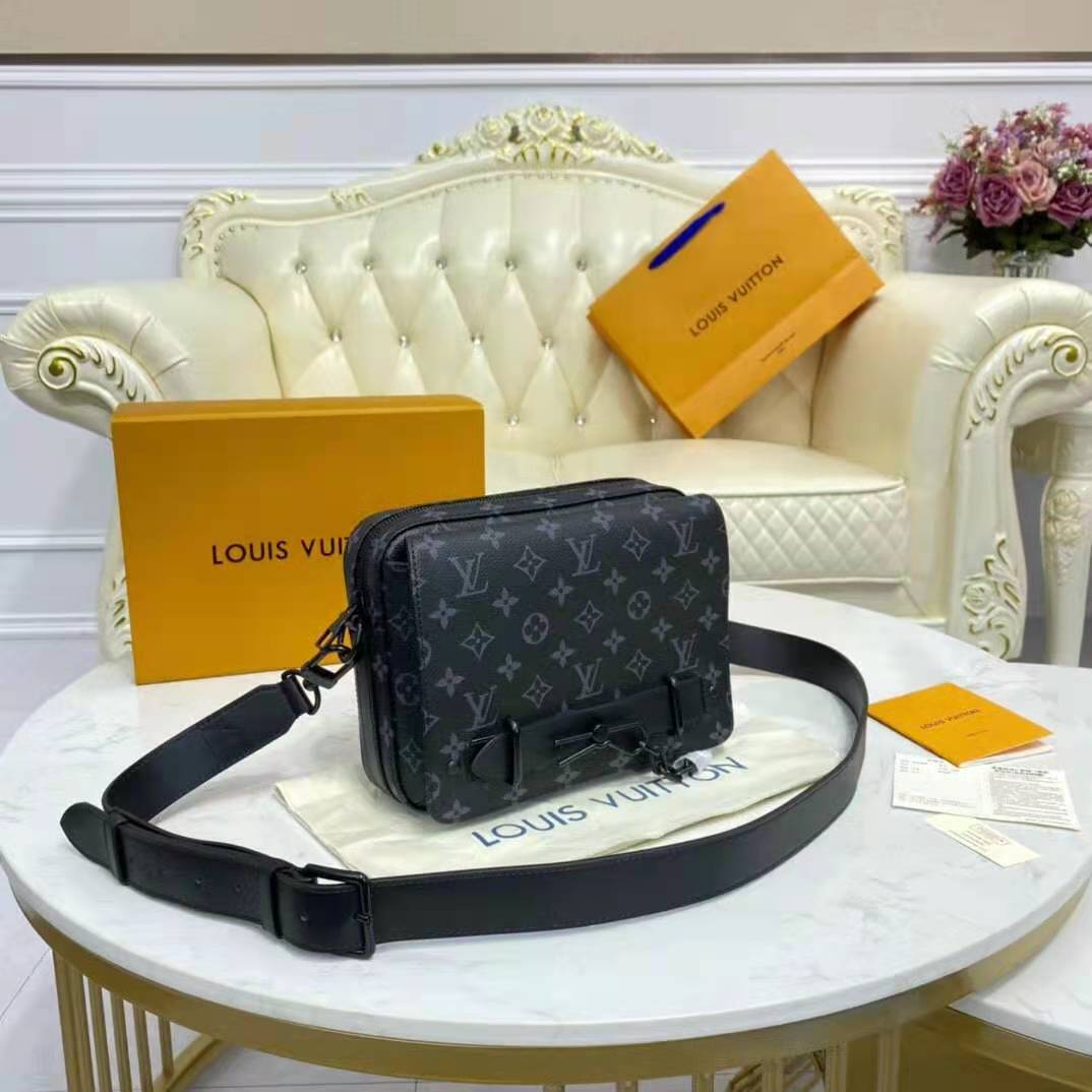 Louis Vuitton Monogram Eclipse Steamer Messenger - Black Messenger Bags,  Bags - LOU757199