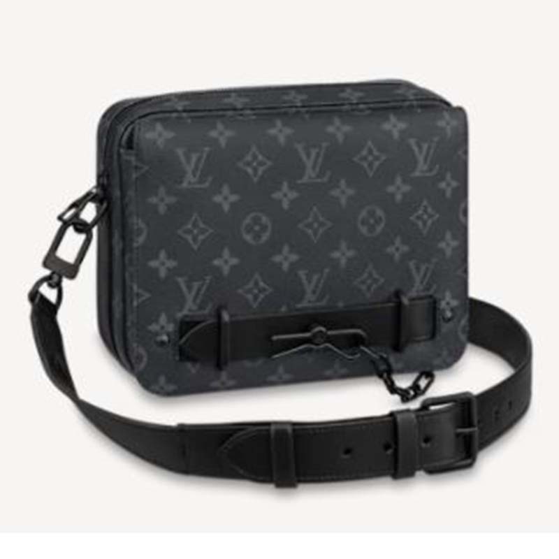 Louis Vuitton Monogram Eclipse Steamer Messenger - Black Messenger Bags,  Bags - LOU757199