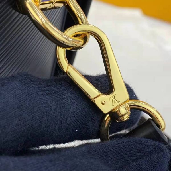 Louis Vuitton LV Women Twist MM Handbag Gold Cipango Epi Grained (1)