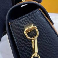 Louis Vuitton LV Women Twist MM Handbag Gold Cipango Epi Grained