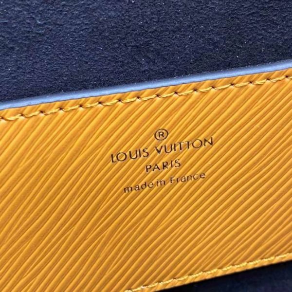Louis Vuitton LV Women Twist MM Handbag Gold Cipango Epi Grained (8)
