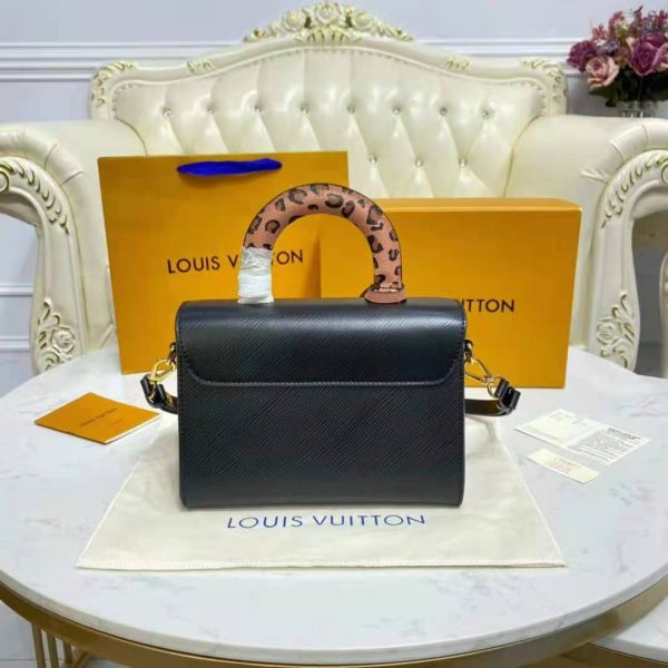 Louis Vuitton LV Women Twist MM Handbag Gold Cipango Epi Grained Leather (11)