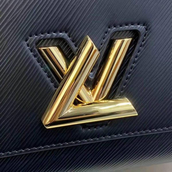 Louis Vuitton LV Women Twist MM Handbag Gold Cipango Epi Grained Leather (14)