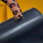 Louis Vuitton LV Women Twist MM Handbag Gold Cipango Epi Grained Leather – Image 12