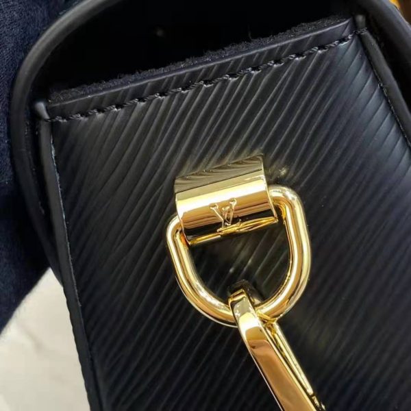Louis Vuitton LV Women Twist MM Handbag Gold Cipango Epi Grained Leather (16)