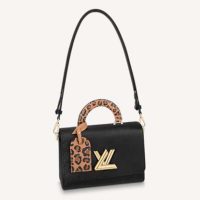 Louis Vuitton LV Women Twist MM Handbag Gold Cipango Epi Grained Leather
