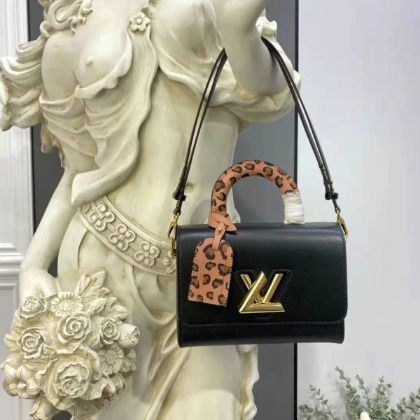 Louis Vuitton LV Women Twist MM Handbag Gold Cipango Epi Grained Leather (2)