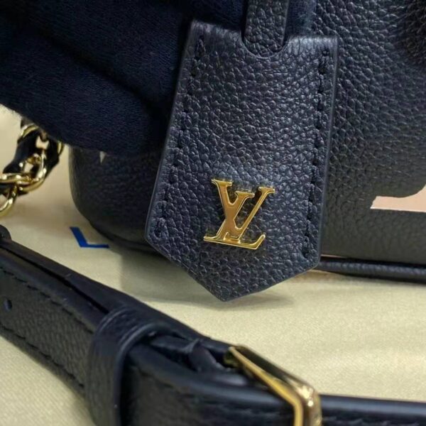 Louis Vuitton LV Women Vanity PM Handbag Black Beige Embossed Grained Cowhide Leather (2)