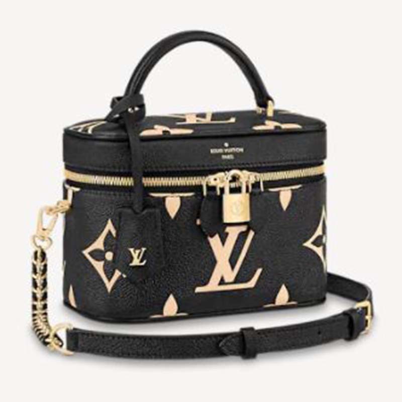 Louis Vuitton LV Women Micro Vanity Blue Monogram Empreinte Embossed Supple  Grained Cowhide Leather - LULUX