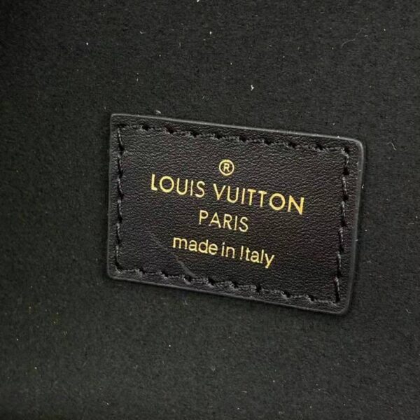 Louis Vuitton LV Women Vanity PM Handbag Black Embossed Grained Cowhide Leather (7)