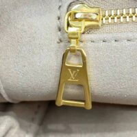 Louis Vuitton LV Women Vanity PM Handbag Tourterelle Beige Embossed Grained Cowhide Leather