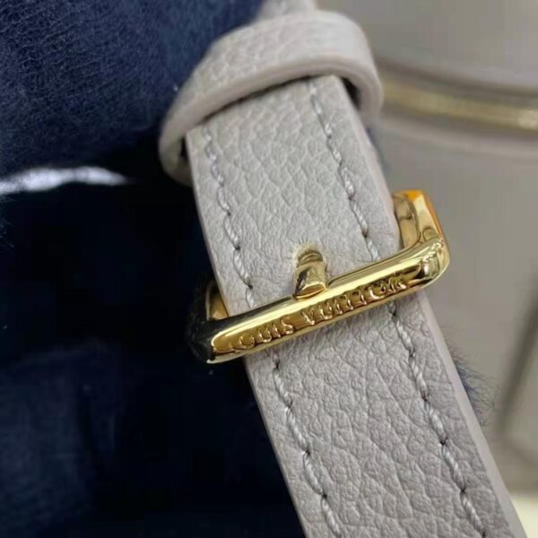 Louis Vuitton LV Women Vanity PM Handbag Tourterelle Beige Embossed Grained Cowhide Leather (14)
