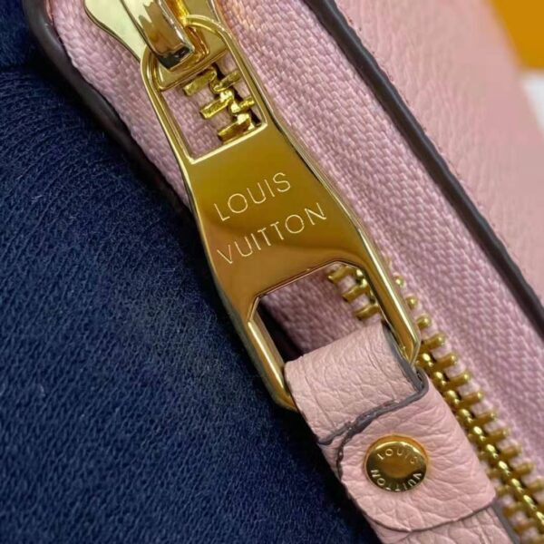 Louis Vuitton LV Women Zippy Wallet Pink Monogram Empreinte Embossed Supple Grained Cowhide Leather (3)