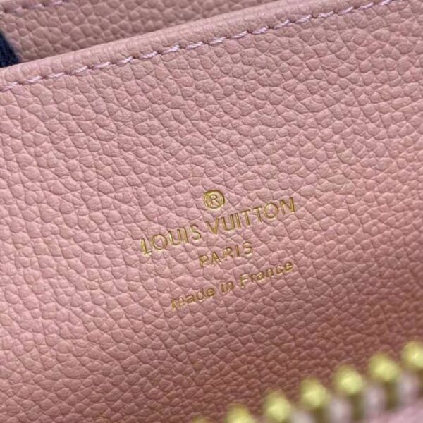Louis Vuitton LV Women Zippy Wallet Pink Monogram Empreinte Embossed Supple Grained Cowhide Leather (6)