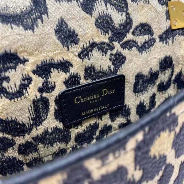 Dior Women Medium Dior Caro Bag Beige Multicolor Mizza Embroidered Velvet (1)