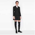 Dior Women Shoes D-Doll Thigh Boot Black Crinkled and Stretch Patent Calfskin - Image 6