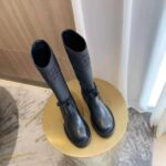 Dior Women Shoes D-Major Boot Black Technical Fabric and Calfskin - Image 6